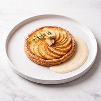 Apple Tart with Vanilla Sauce