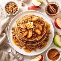 Apple Walnut Pancakes