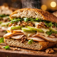Apple Walnut Turkey Sandwiches