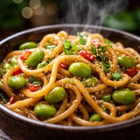 Asian Noodles with Edamame