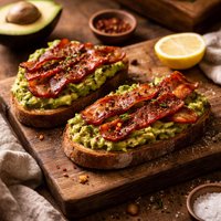 Avocado Toast with Bacon