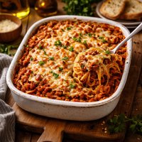 Awesome and Easy Spaghetti Casserole