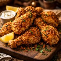 Awesome Golden Oven Fried Chicken
