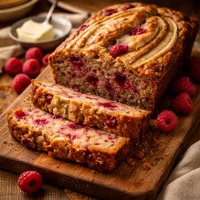 Awesome Raspberry Banana Bread