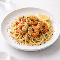 Awesome Shrimp Over Pasta