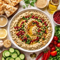 Baba Ganouj Eggplant Dip with Sesame Oil