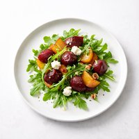 Baby Beet Salad with Rocket and Goats Cheese