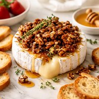 Baby Brie with Praline