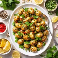 Baby New Potatoes with Mint Bbq