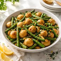 Baby Potatoes and Green Beans Meatless