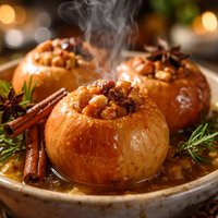 Baked Apples in White Wine