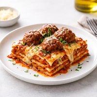 Baked Meatball Lasagna