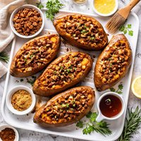 Baked Pecan Sweet Potatoes