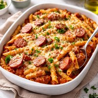 Baked Penne Smoked Sausage