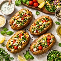 Baked Potatoes Primavera