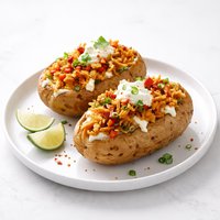 Baked Potatoes with a Spicy Filling