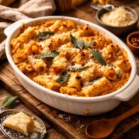 Baked Pumpkin Ricotta Pasta