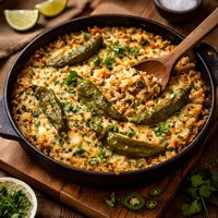 Baked Rice with Green Chilies