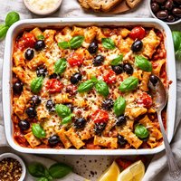 Baked Rigatoni with Kalamata Olives
