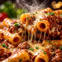 Baked Rigatoni with Meat Sauce