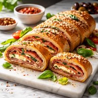 Baked Rolled Sub Sandwich