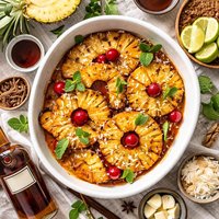 Baked Rum Pineapple