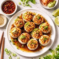 Baked Salmon Roll with a Sweet Ponzu Sauce