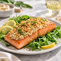 Baked Salmon with Horseradish Ww