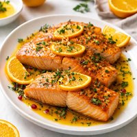 Baked Salmon with Orange Juice
