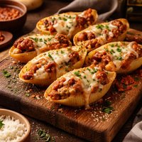 Baked Sausage Stuffed Jumbo Pasta Shells