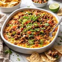 Baked Sausage Taco Dip