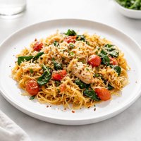 Baked Spaghetti Squash with Chicken and Veggies