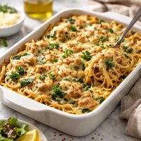 Baked Spaghetti with Chicken and Spinach