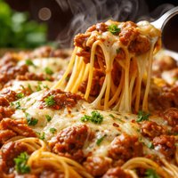 Baked Spaghetti with Ground Turkey Meat