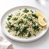 Baked Spinach Lemon Rice
