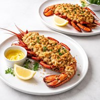 Baked Stuffed Lobster for Two