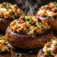 Baked Stuffed Mushrooms Caps