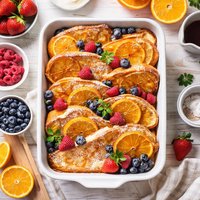 Baked Stuffed Orange French Toast