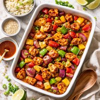 Baked Sweet and Sour Chicken with Veggies