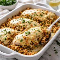 Baked Swiss Chicken and Stuffing