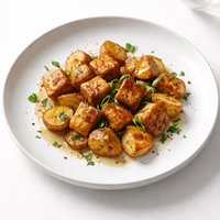 Baked Tofu and Potatoes