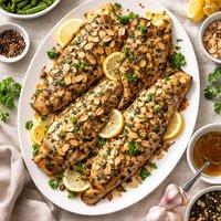Baked Trout Amandine