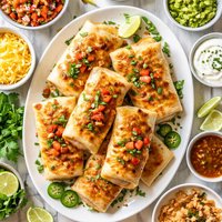 Baked Turkey and Jack Cheese Chimichangas Weight Watchers