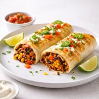 Baked Veggie Tex Mex Burritos