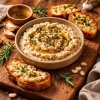 Baked White Bean and Rosemary Spread