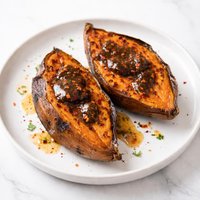 Baked Yams with Spicy Molasses Butter