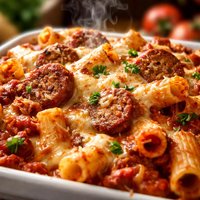 Baked Ziti and Sausage Casserole