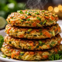Baked Zucchini Carrot Fritters