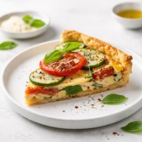 Baked Zucchini Tomato Pie
