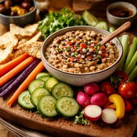 Balsamic Bean Dip with Fresh Veggies